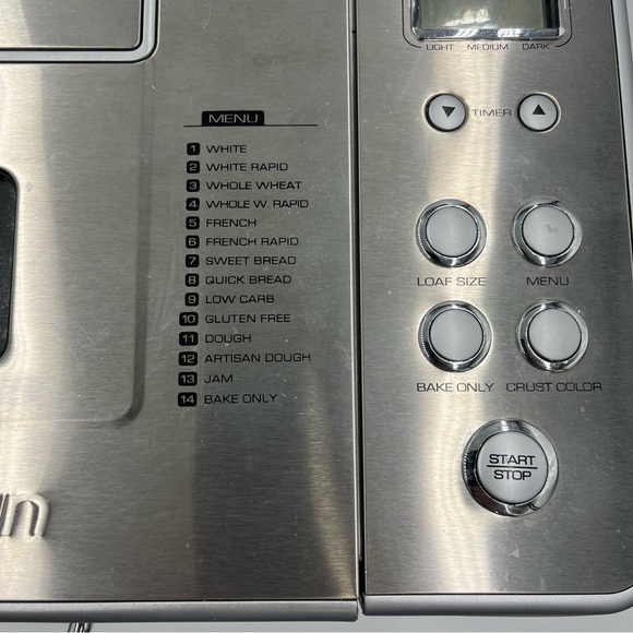 Breadman BK1060S 2-Pound Professional Bread Maker with Collapsible Kneading - Picture 5 of 11